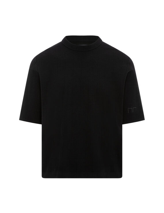 ACE KNITTED TSHIRT |  BLACK